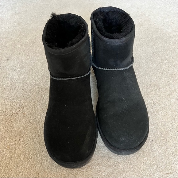 Ugg Classic Mini Boots Black Size 9 - Picture 3 of 6